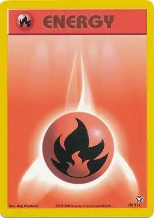 Fire Energy - 107/111 (Neo Genesis Unlimited)