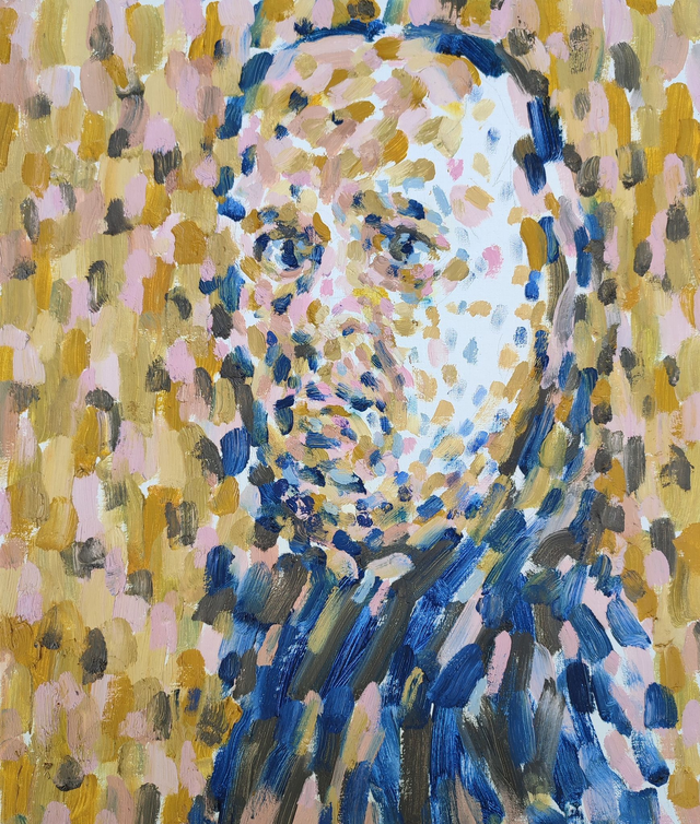 Jak z bicza strzelił, 65x55 olej płótno 2014-17