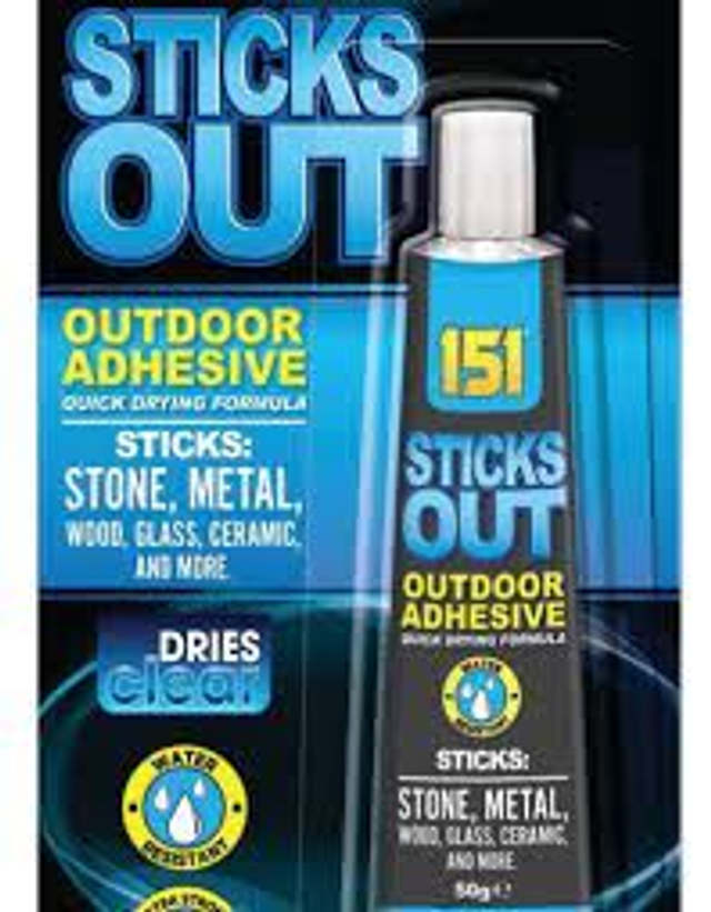 Sticks Out Outdoor Adhesive
