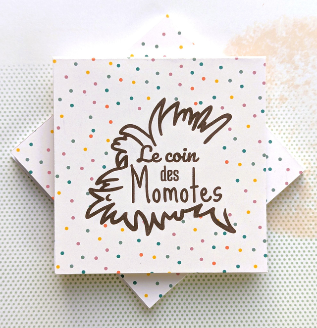 Bloc note couverture petit pois