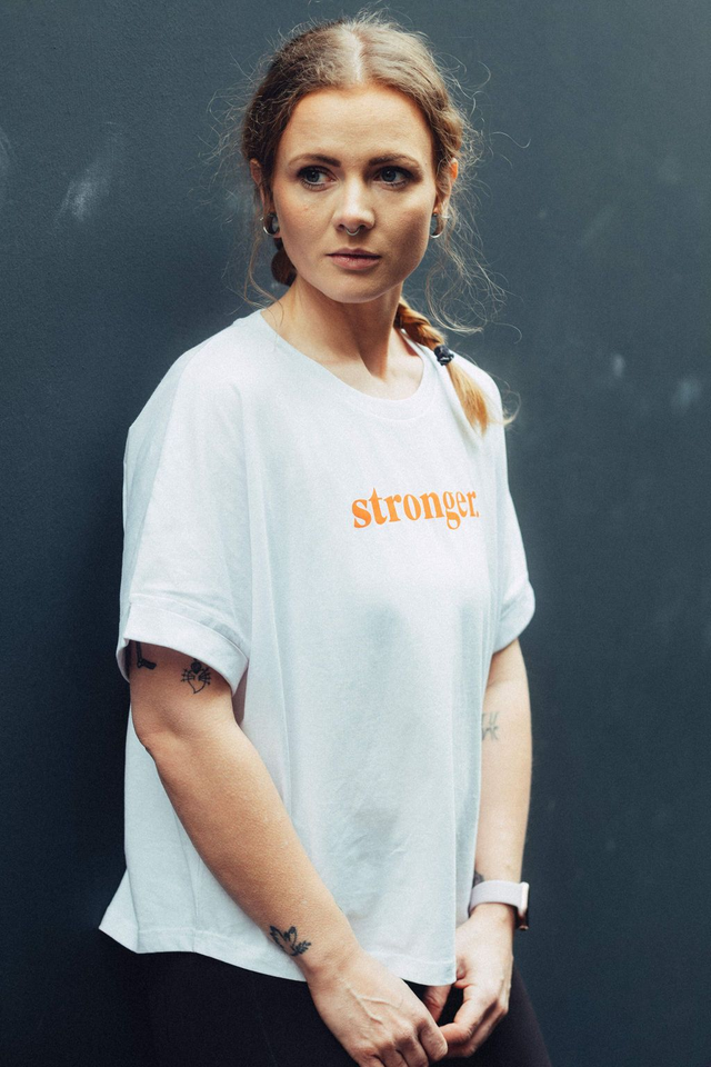 STRONGER T-SHIRT WOMEN WHITE