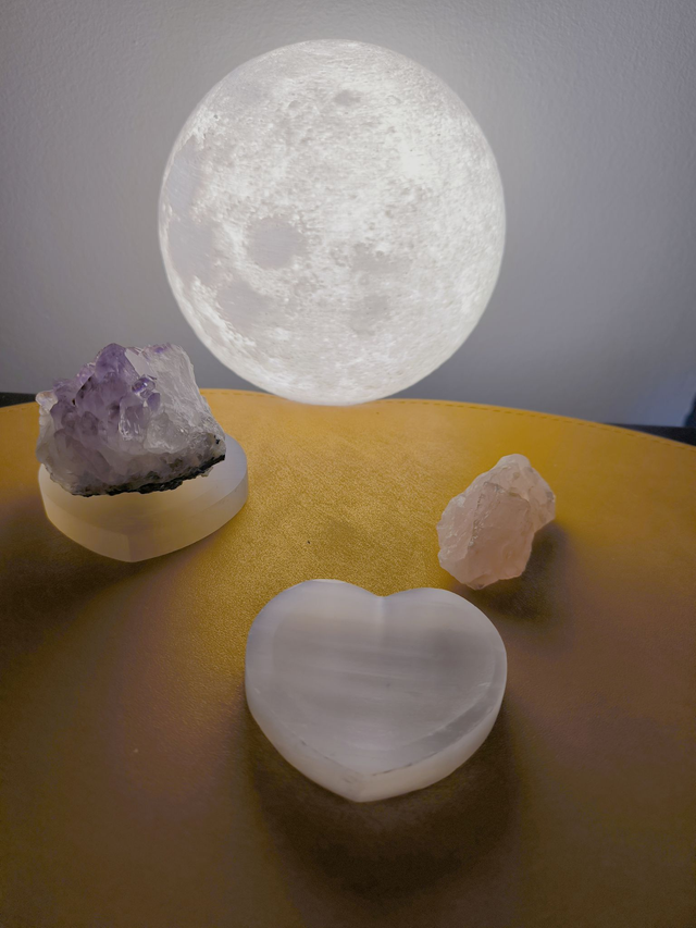 Coeur en sélénite