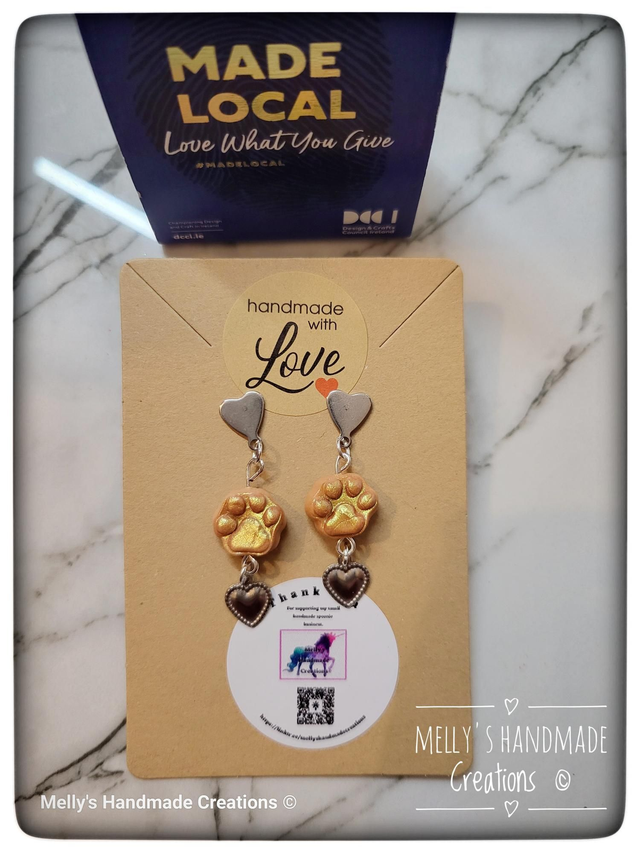 Paw & Heart earrings