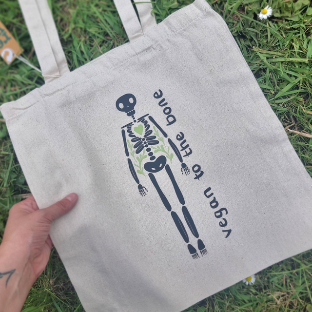 'Vegan to the Bone' Tote Bag
