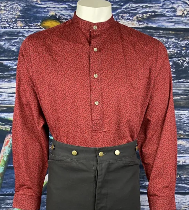 Hoss burgundy leaf print