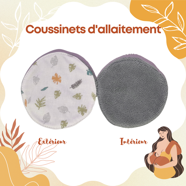 Coussinets d'allaitement Gris