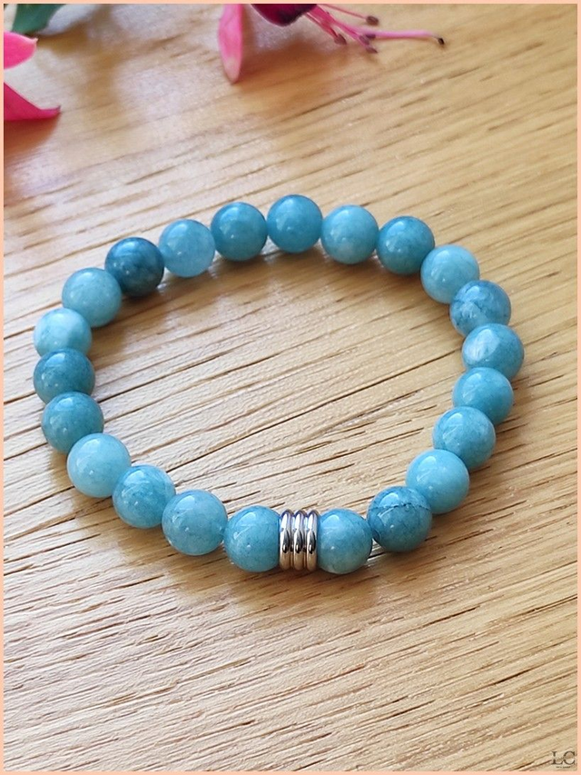 Bracelet 8mm - Aquamarine
