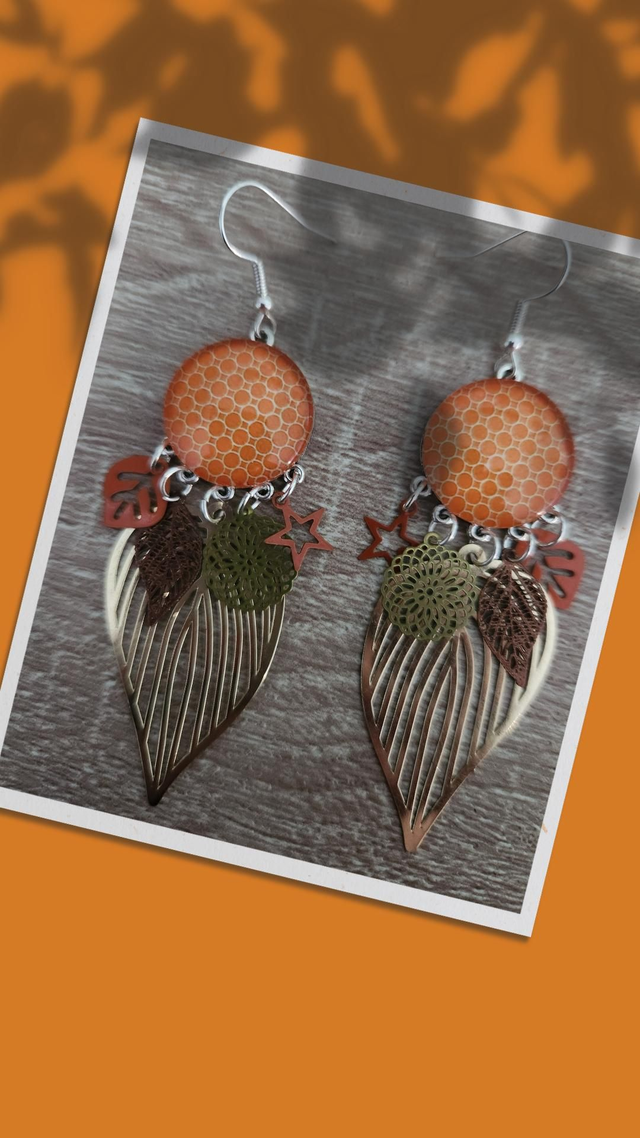 Boucles cabochon 207