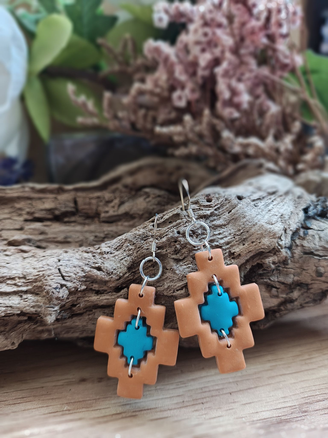 Aztec horizon earrings 