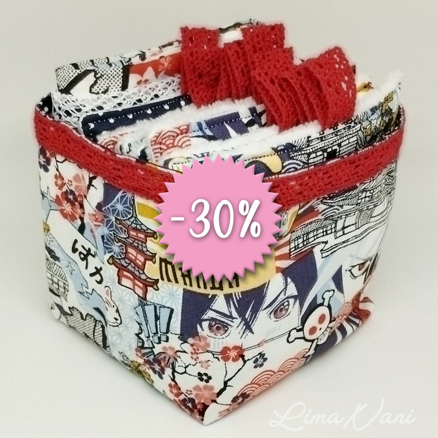 MAKA MUY – Le panier de 10 lingettes lavables &amp; filet de lavage assorti