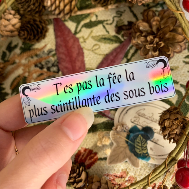 Sticker Holographique - Fée scintillante