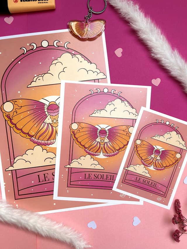 Affiche Carte de Tarot du Soleil