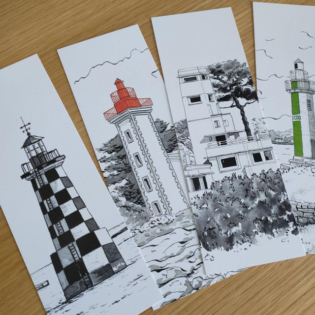 4 Marque-pages - Jeter l'encre