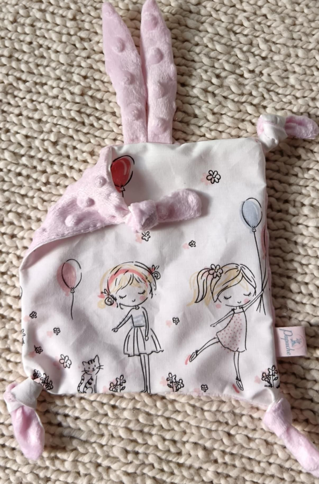 Doudou fillettes rose
