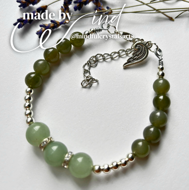 Made by Wind Series: Jade x Aventurine Handmade Bracelet