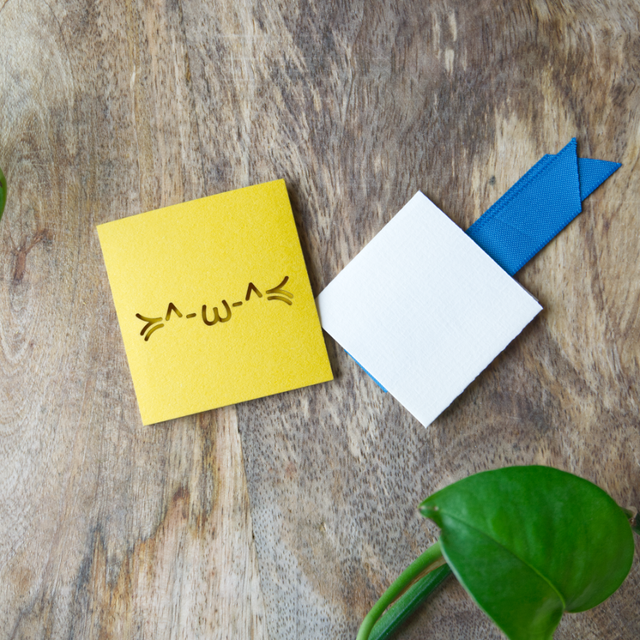 Mini-Carte Kaomoji "Chat" (5 x 5 cm)