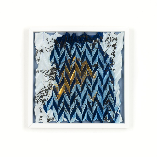 Wegerer Michael | Traces of a Journey (cyano-gold) 