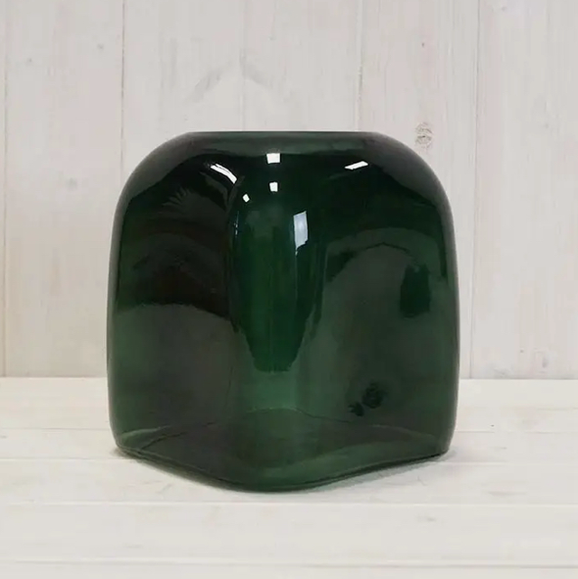Green Square Vase 