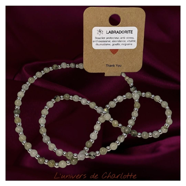 Collier "Labradorite" 23 cm C-009