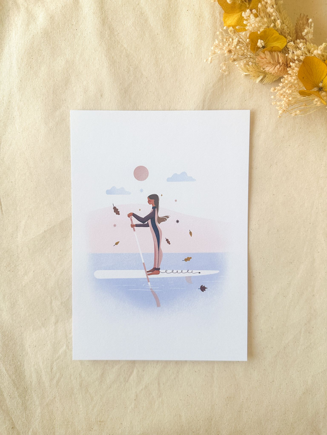 Affiche Faire du paddle