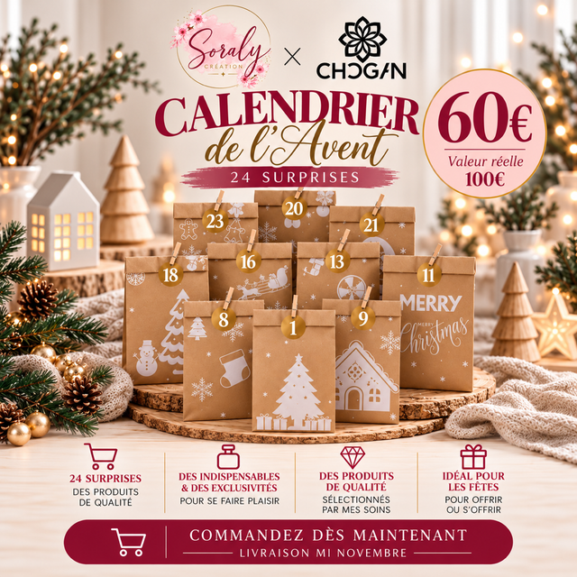 Calendrier de l'avent Soraly x Chogan