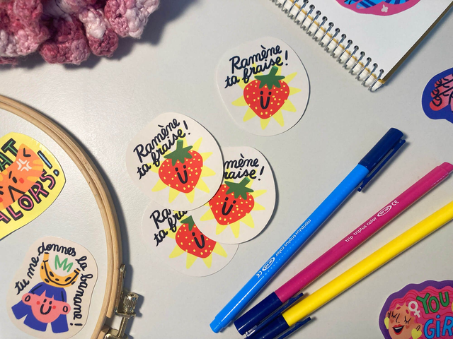 Sticker "Ramène ta fraise" 🍓