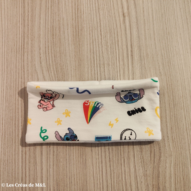 Snood Lilo&amp;Stitch &amp; Polaire Blanche (Bébé) 