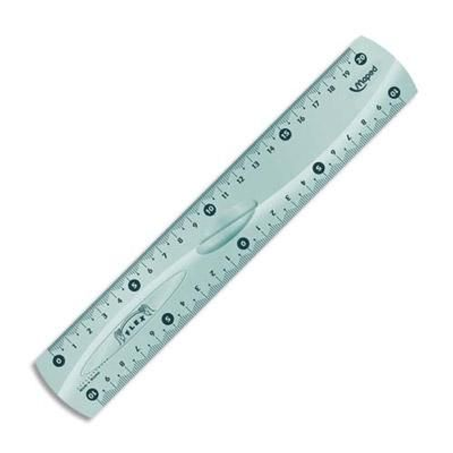 Règle plate 20cm 1er prix double décimètre 