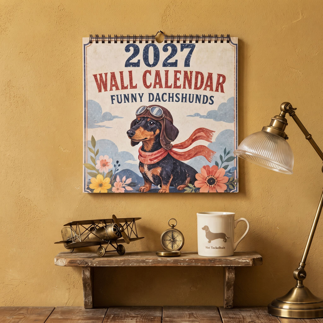 Funny dachshunds kalender 2027