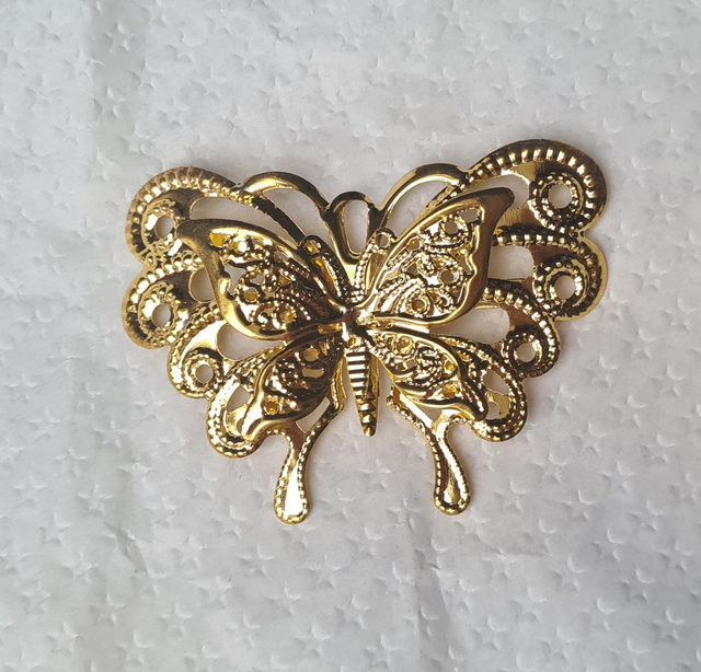 Embellishment gold butterfly clips bows shoes purse bags