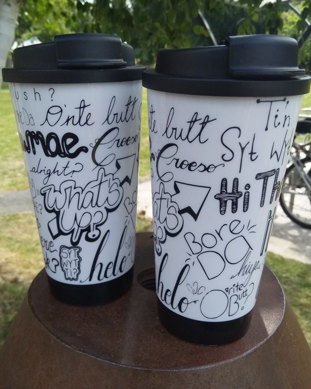 Bilingual Travel Mug