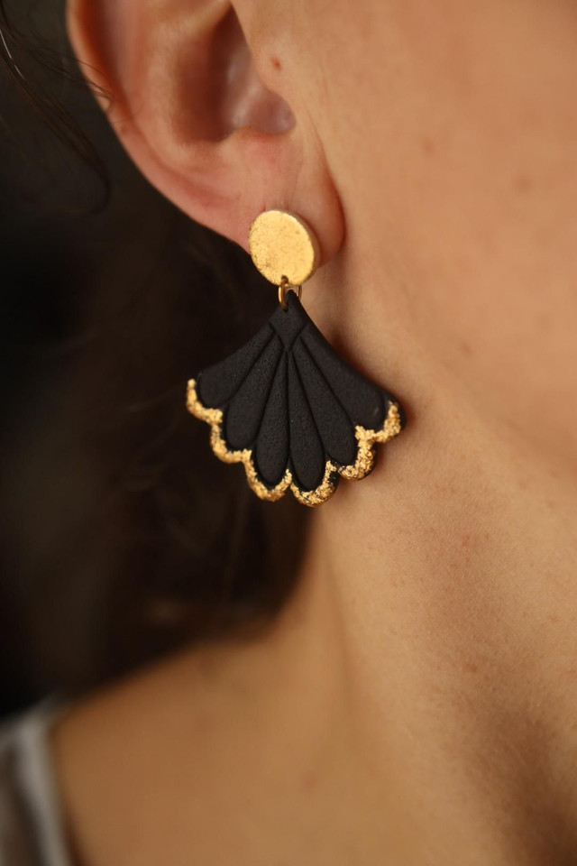 Boucles Oreilles Collection Automnale Dorée 