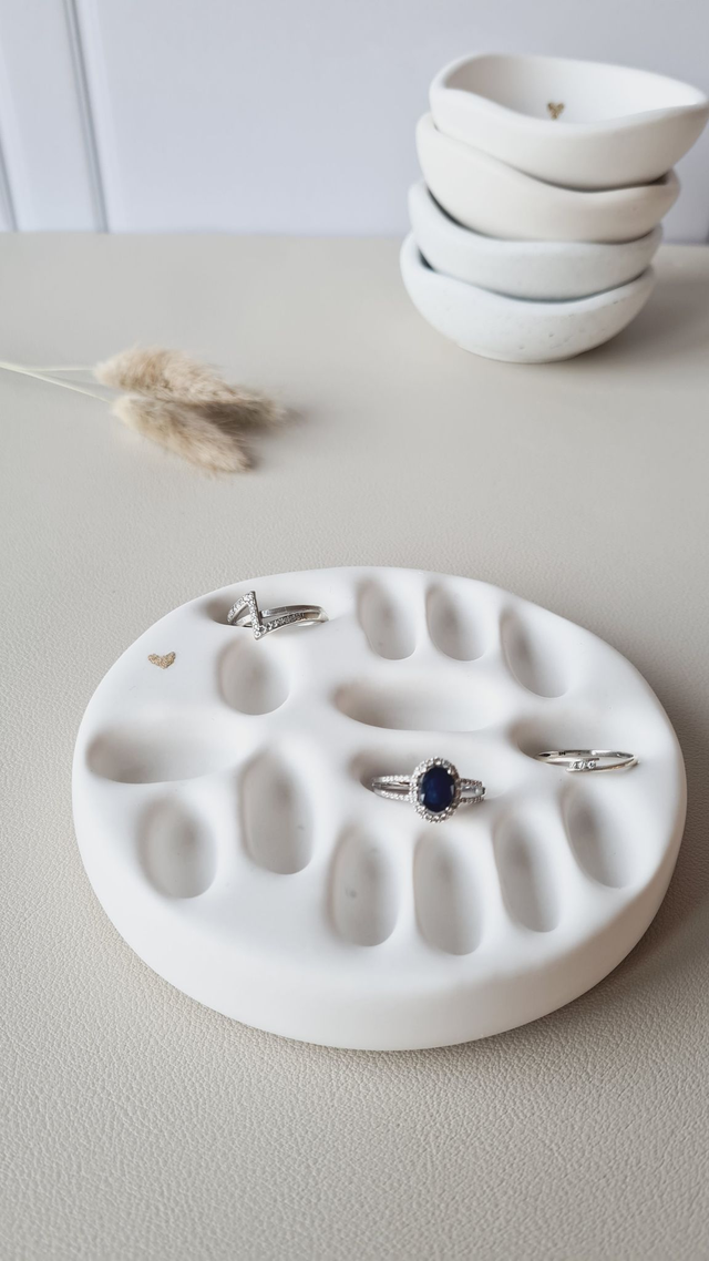 Porte-bagues Ecrin blanc