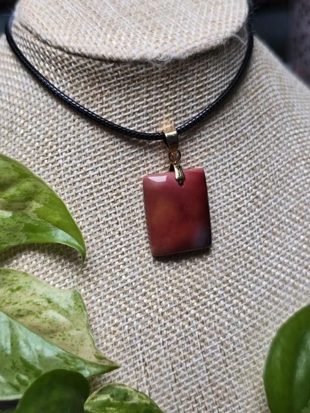 Jaspe Mokaïte - Pendentif petit format, carré