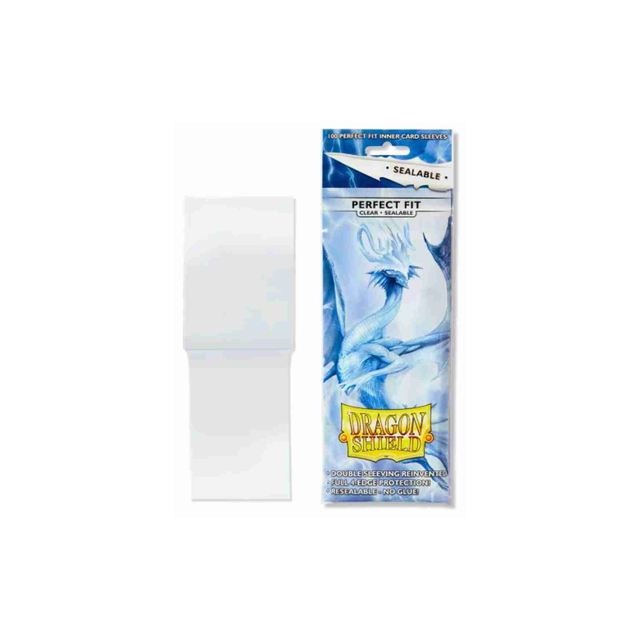Dragon Shield Fit Perfect 100 Sleeves - Sealable Clear 