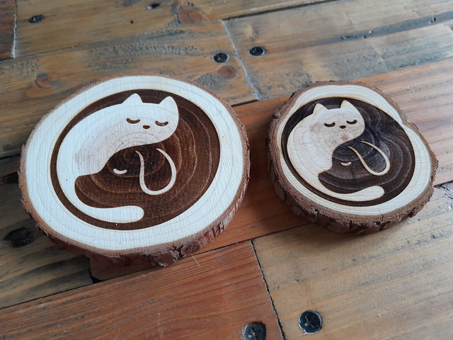 RONDIN YIN et YANG CHIENS et CHATS 