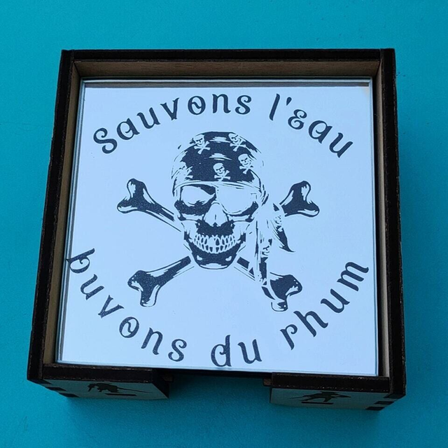 Dessous de verre miroirs x6