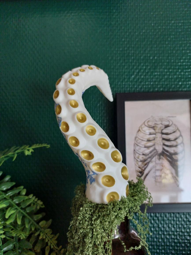 Tentacule bleue déco pour plante 