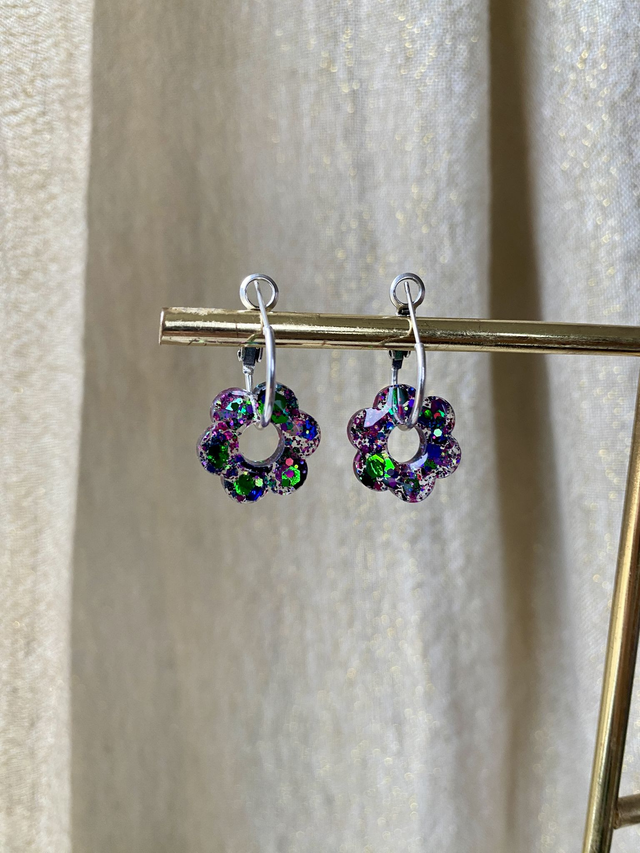 Créoles fleurs - joker