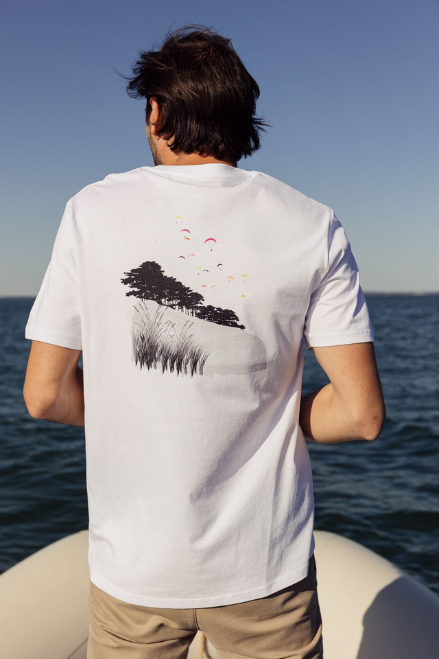 DUNE - T-SHIRT COL ROND BLANC