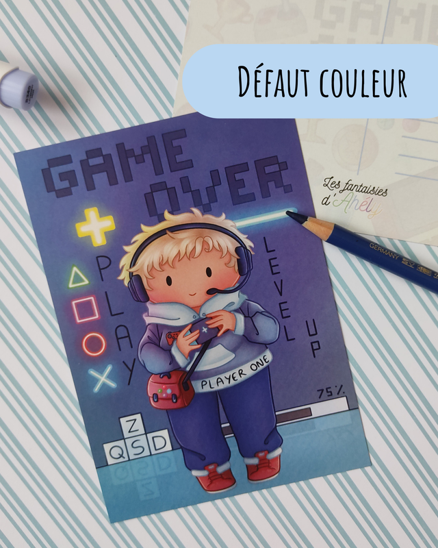 [Variation couleur] Carte postale Victor