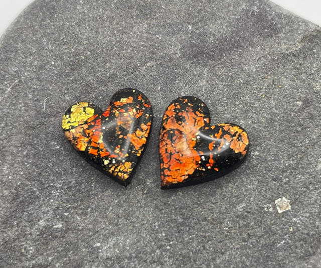 Burnt embers midi hearts