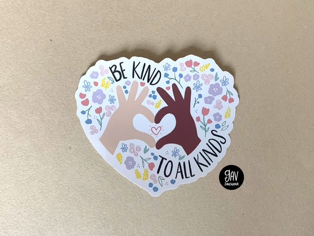 Be kind to all kinds sticker