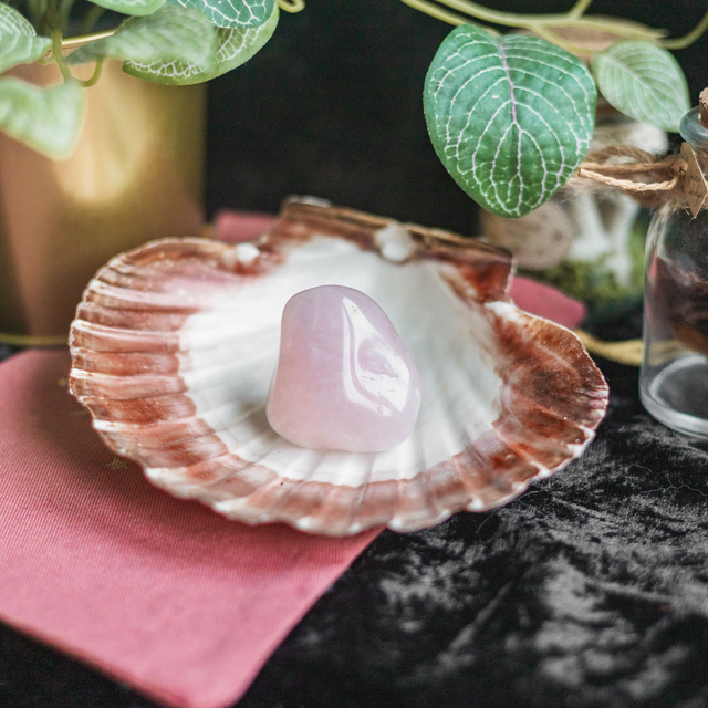 Rose Quartz Car Vent Clip Tumble