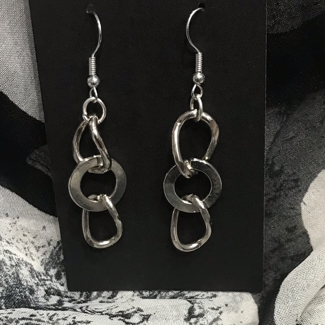 Silver Dangling Earrings- SDE150