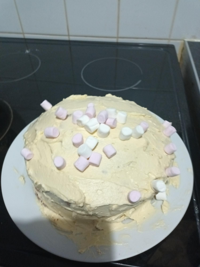 Vanilla Sponge With Frosting 