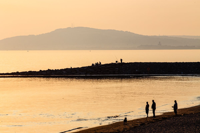 Kilvey Hill from Aberavon Beach