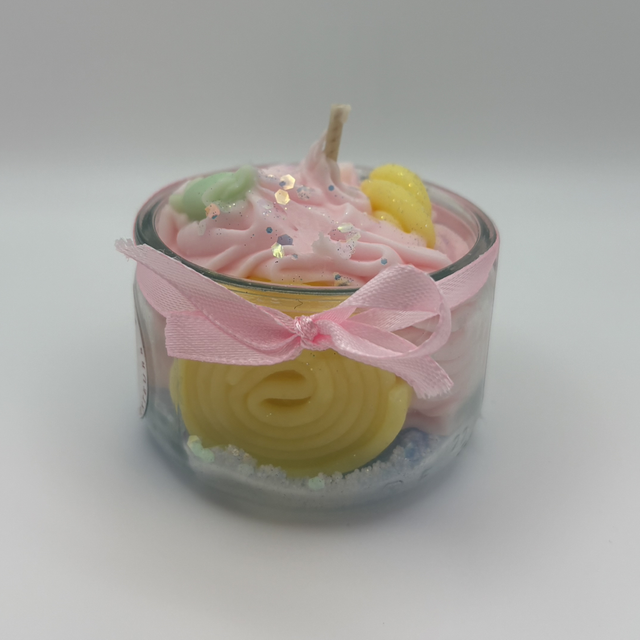 Bougie gourmande bonbon Arlequin 