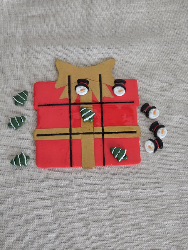 Plateau de morpion - cadeau de noël