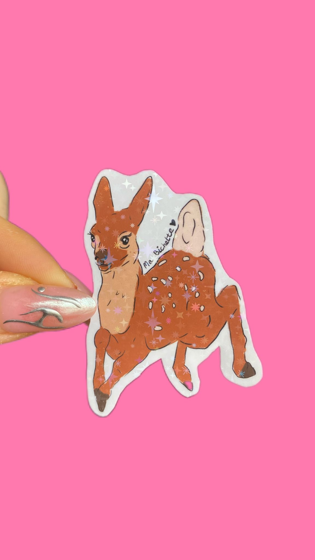 Sticker Biche &quot;Ma Bichette&quot;